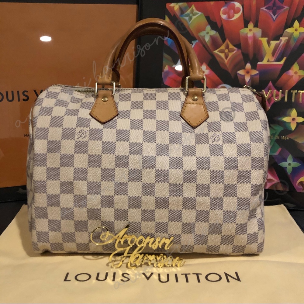Speedy 30 Damier Azur